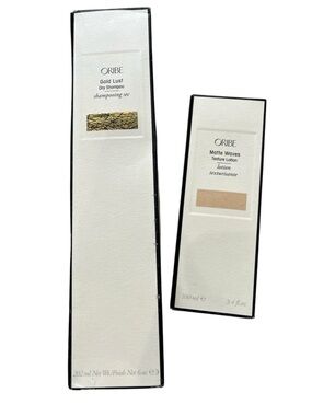 Oribe Matte Waves Texture Lotion‎ 3.4oz & Gold Lust Dry Shampoo 6oz NEW Luxury